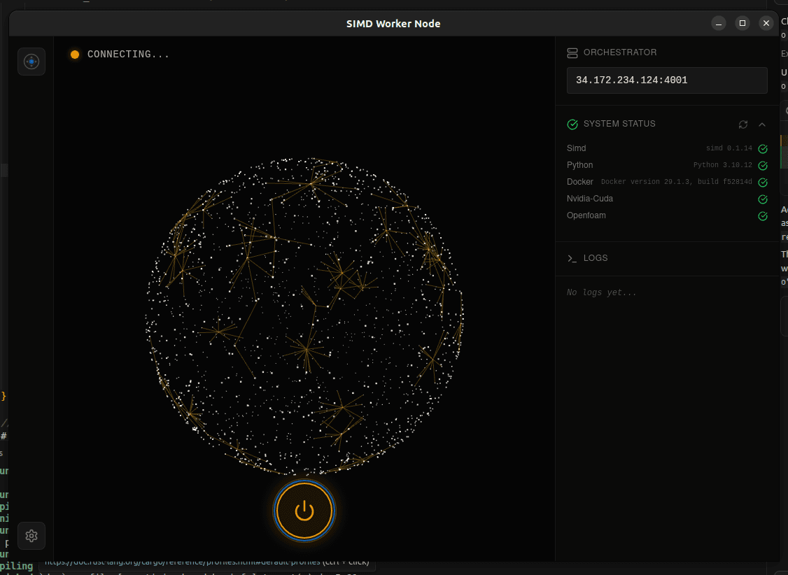SIMD Worker Node UI